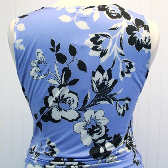 NEW Yumi Kim Maternity XL Hold Tight Dress Wonderful Life Blue Floral Stretchy - Picture 6 of 14